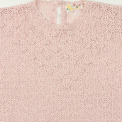 Womens UK Size M Preworn Pink Cardigan Jumper