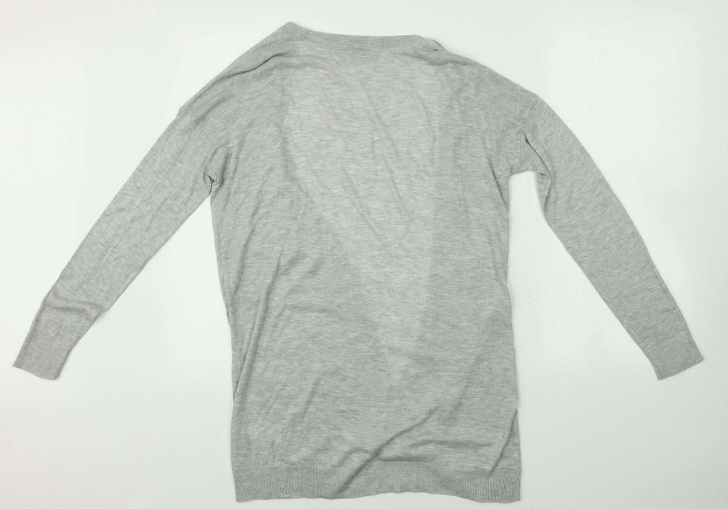 Womens UK Size 8 NEXT Grey Cardigan Jumper