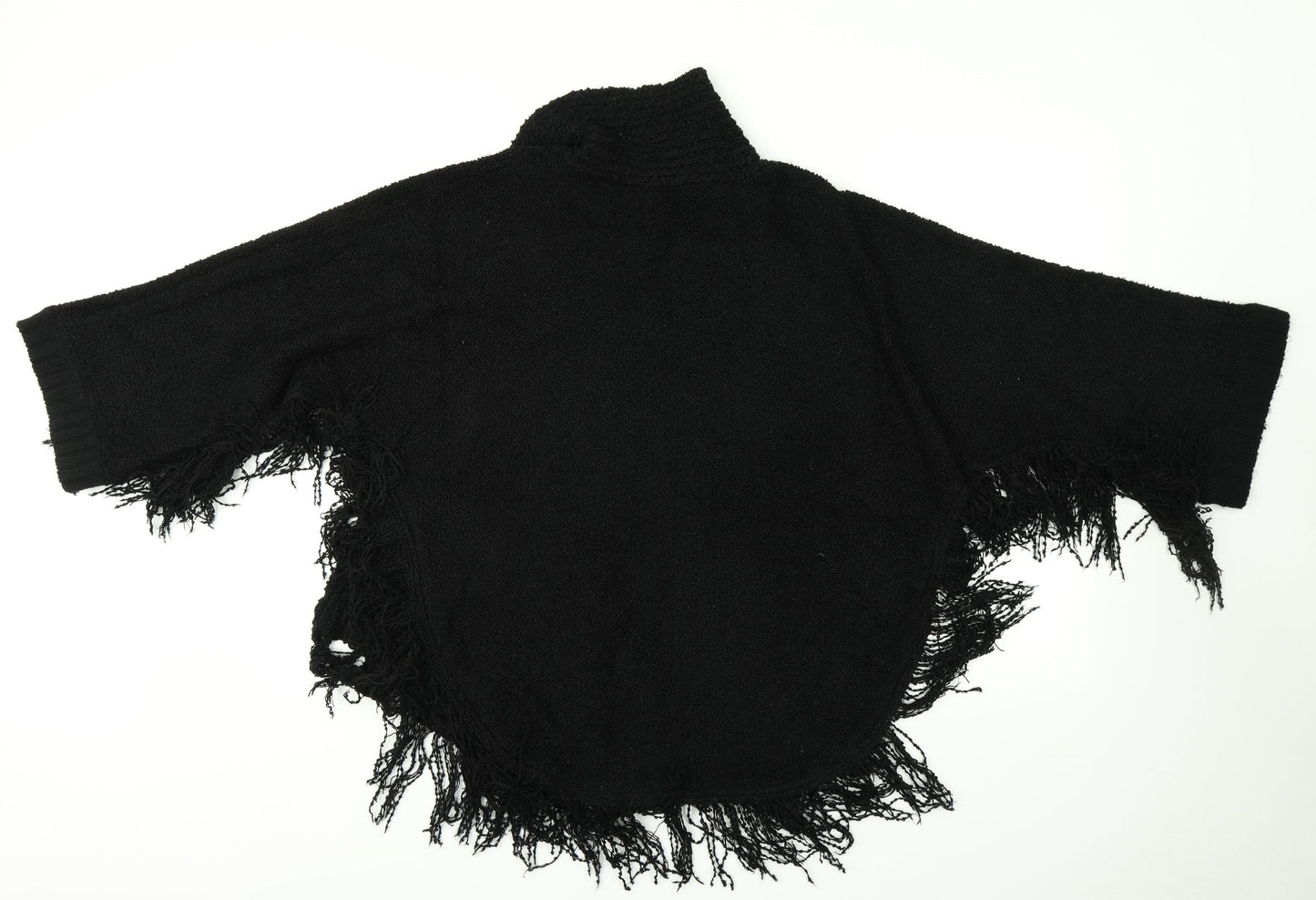 Womens UK Size  Preworn Black Full Zip Jumper