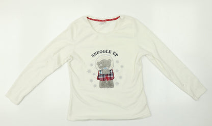 Me To You Womens White    Pyjama Top Size 8