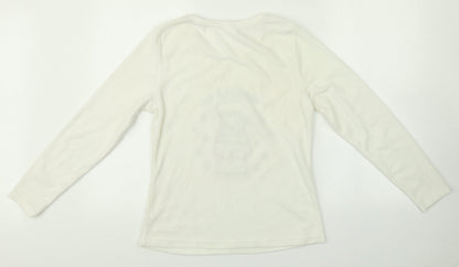 Me To You Womens White    Pyjama Top Size 8