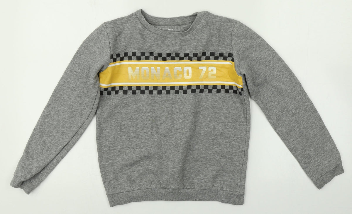Pep & Co Boys Grey   Pullover Sweatshirt Size 8-9 Years