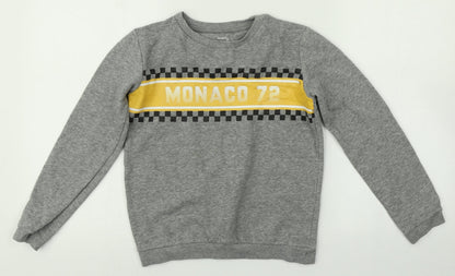 Pep & Co Boys Grey   Pullover Sweatshirt Size 8-9 Years