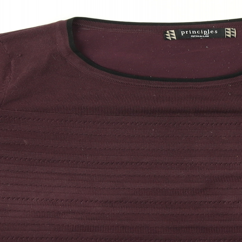 Womens UK Size 14 Principles Purple Pullover Jumper