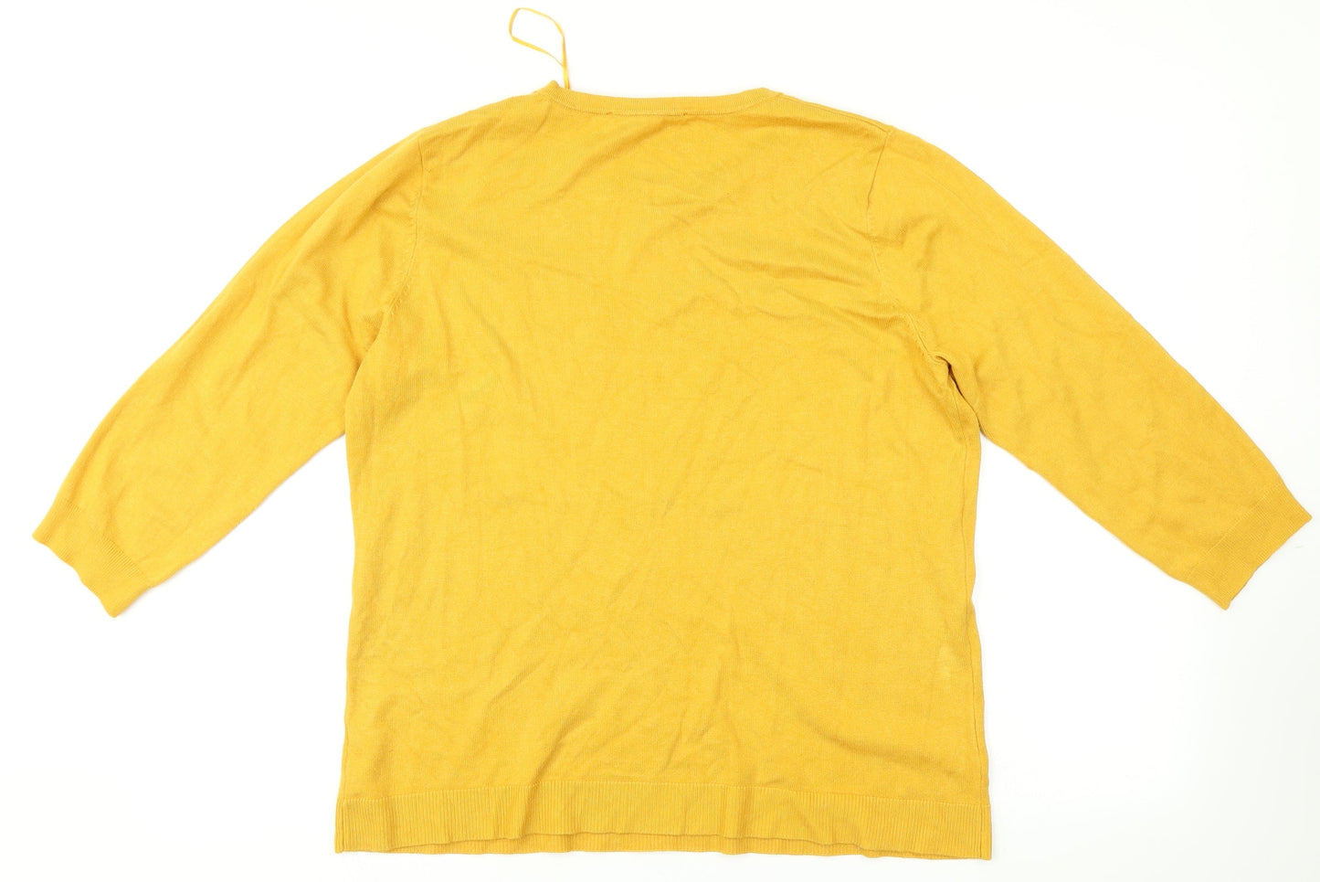Love knitwear Womens Yellow   Pullover Jumper Size 12