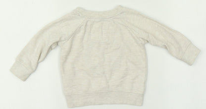 Primark Girls Beige   Pullover Jumper Size 6-9 Months