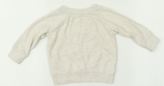 Primark Girls Beige   Pullover Jumper Size 6-9 Months
