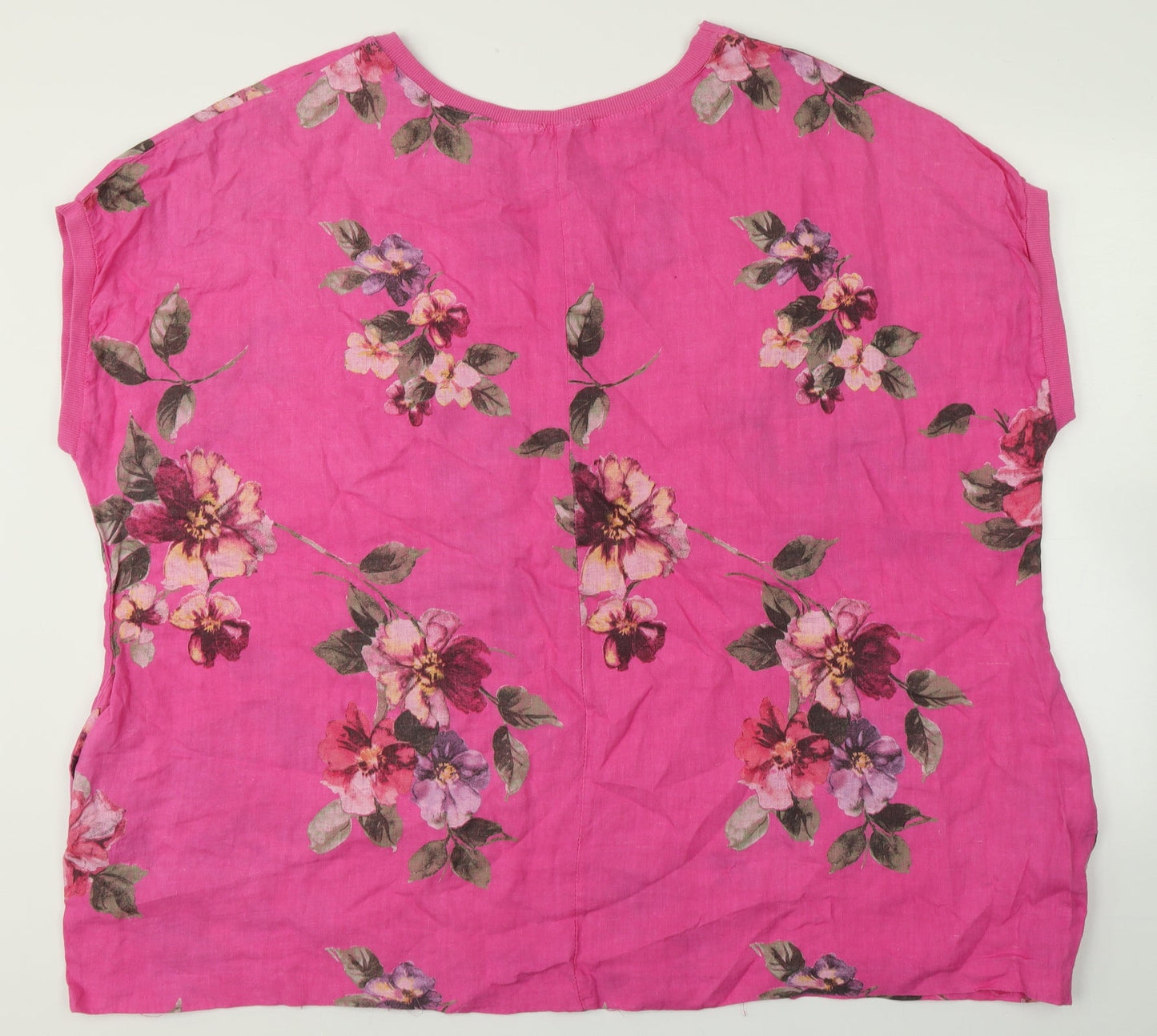 Womens UK Size  Preworn Pink Basic T-Shirt