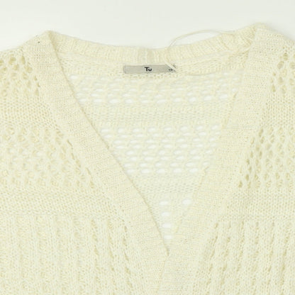 TU Womens Beige   Cardigan Jumper Size 10