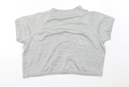 Joanna Hope Womens Grey   Shrug Jumper Size 16