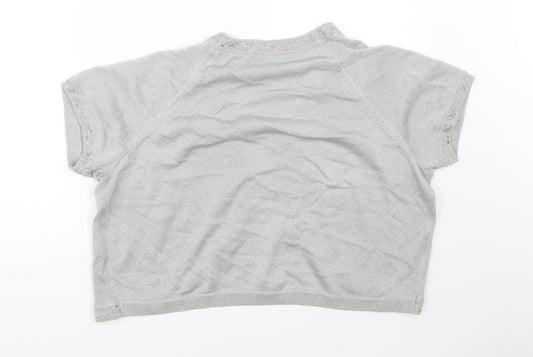 Joanna Hope Womens Grey   Shrug Jumper Size 16