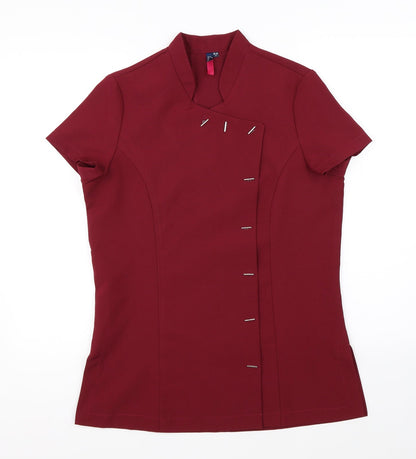 Womens UK Size 10 Premier Red Basic Blouse