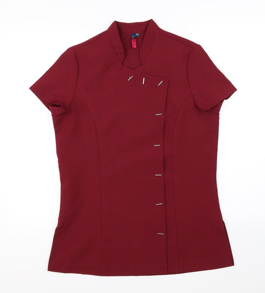 Womens UK Size 10 Premier Red Basic Blouse