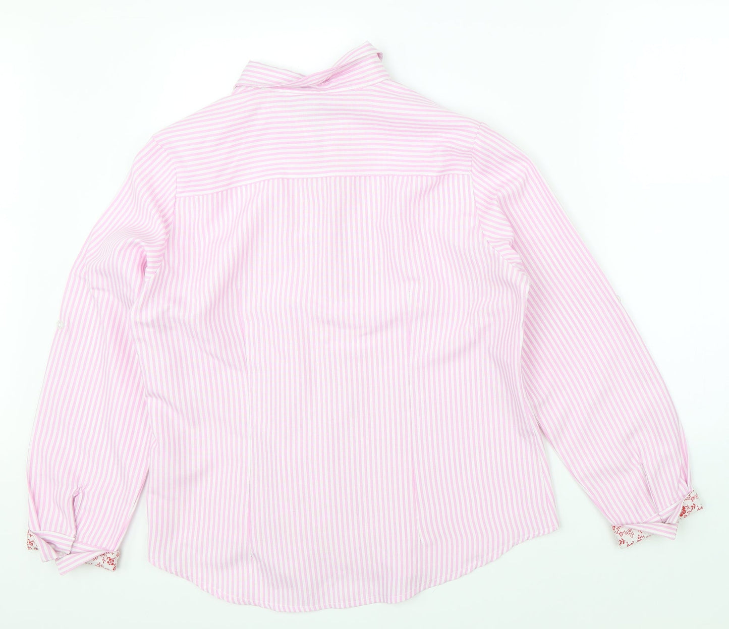 Mens UK Size 46 Boteli Pink  Button-Up Long Sleeve Casual Shirt