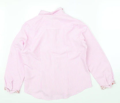 Mens UK Size 46 Boteli Pink  Button-Up Long Sleeve Casual Shirt