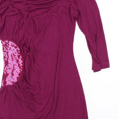 NEXT Womens Purple   Shift  Size 12  - cowl back