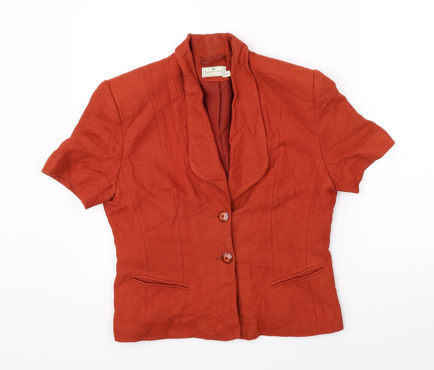 Womens UK Size 12 BHS Orange Jacket