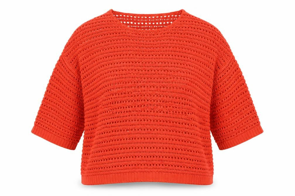 Womens UK Size 16 M&Co Orange Pullover Jumper