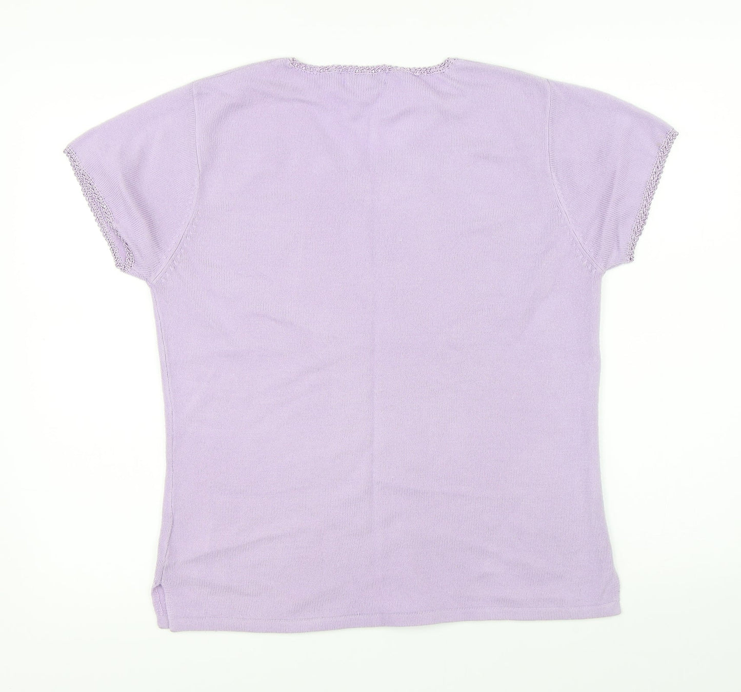 Womens UK Size L Fay Louise Purple Basic Blouse