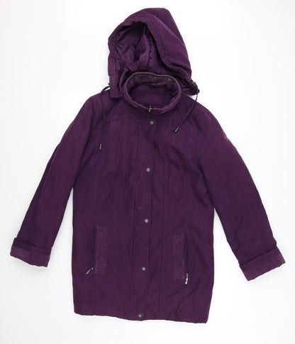 Womens UK Size S BM Collection Purple Overcoat