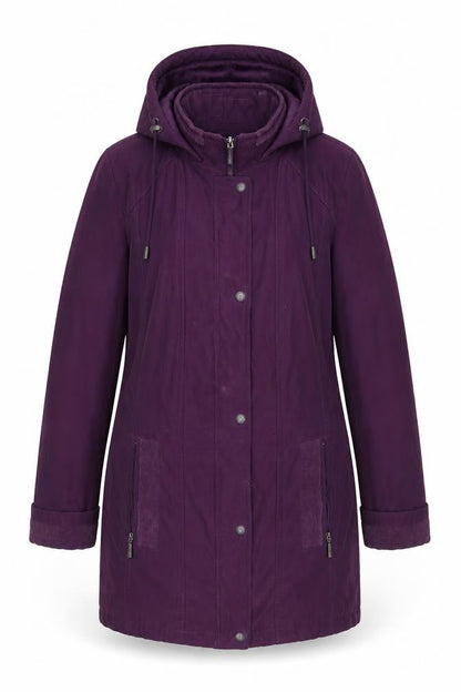 Bonmarché Womens Purple Overcoat Coat Size S