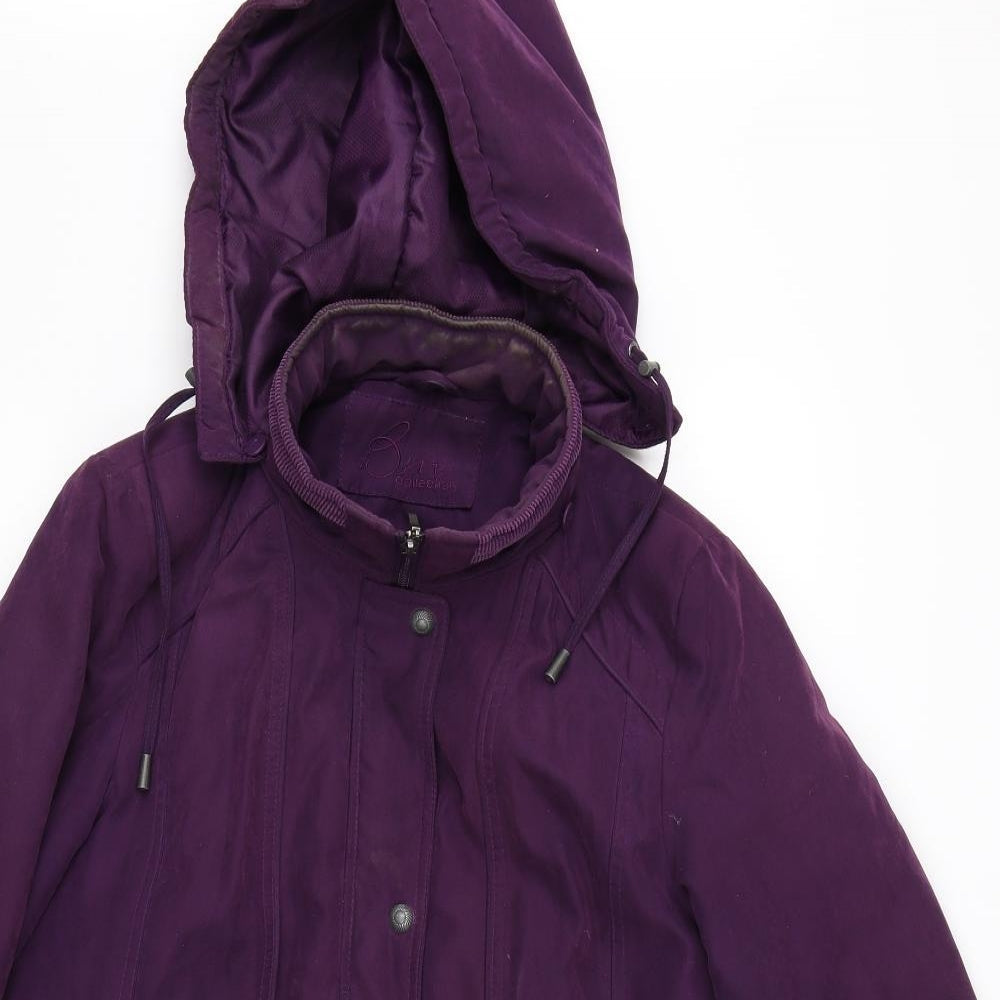 Womens UK Size S BM Collection Purple Overcoat