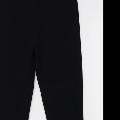 Womens UK Size 12 Preworn Regular Fit Dress Pants Black Trousers