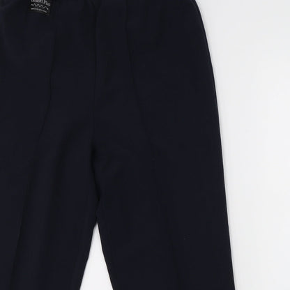 Womens UK Size 14 Sarah Hamilton Regular Fit Dress Pants Blue Trousers