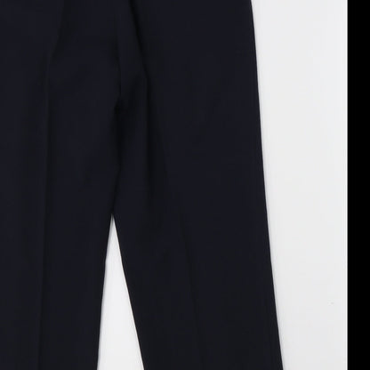Womens UK Size 14 Sarah Hamilton Regular Fit Dress Pants Blue Trousers