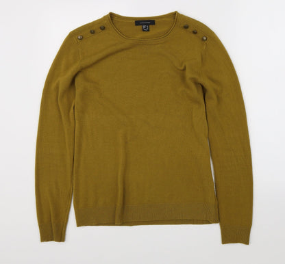 Womens UK Size 12 Atmoshpere Yellow Pullover Jumper