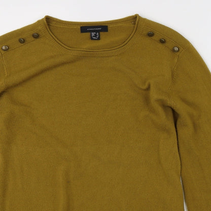 Womens UK Size 12 Atmoshpere Yellow Pullover Jumper