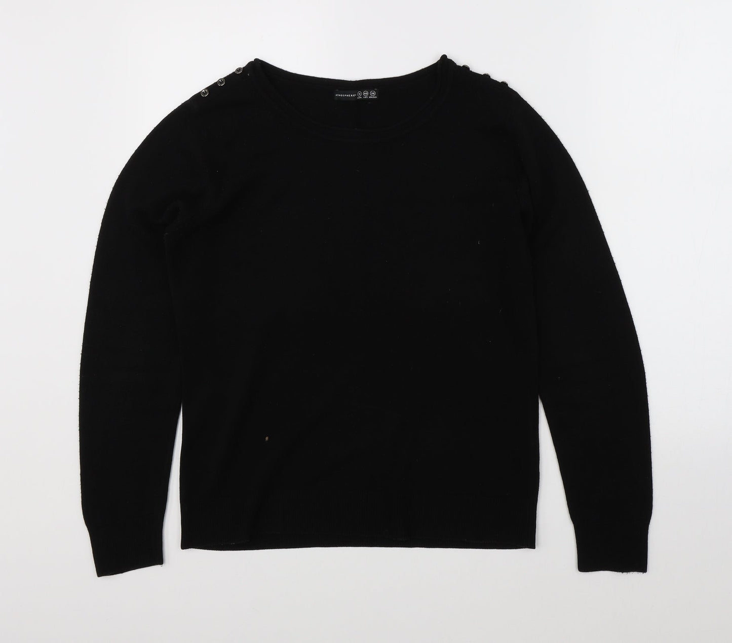 Womens UK Size 12 Atmosphere Black Pullover Jumper