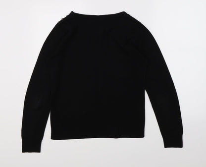 Womens UK Size 12 Atmosphere Black Pullover Jumper