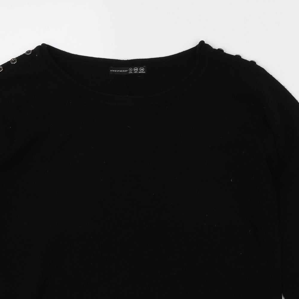 Womens UK Size 12 Atmosphere Black Pullover Jumper