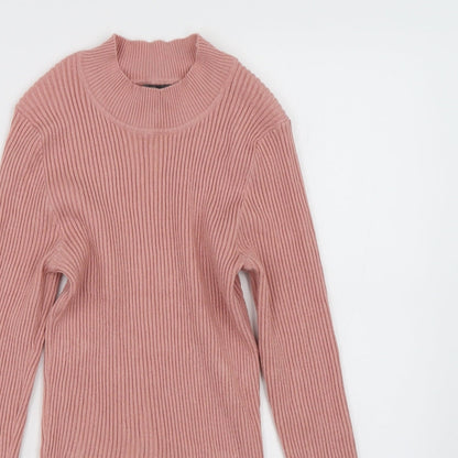Primark Womens Pink  Knit Pullover Jumper Size M