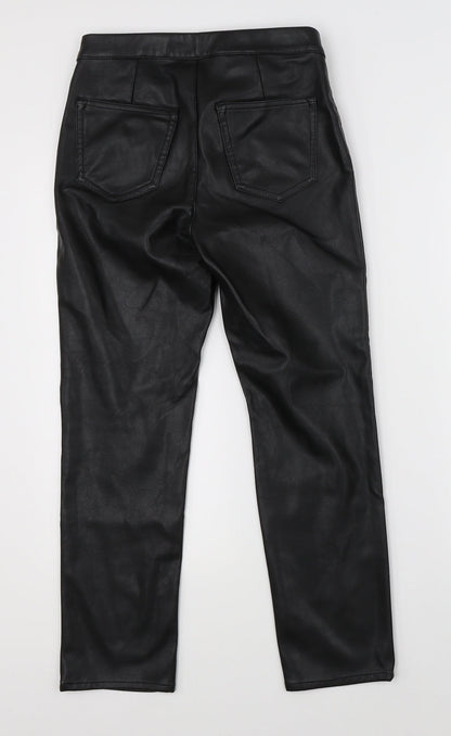 Womens UK Size 10 Divided Regular Fit Straight Black Jeans