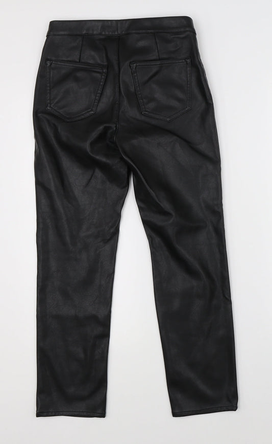 Womens UK Size 10 Divided Regular Fit Straight Black Jeans