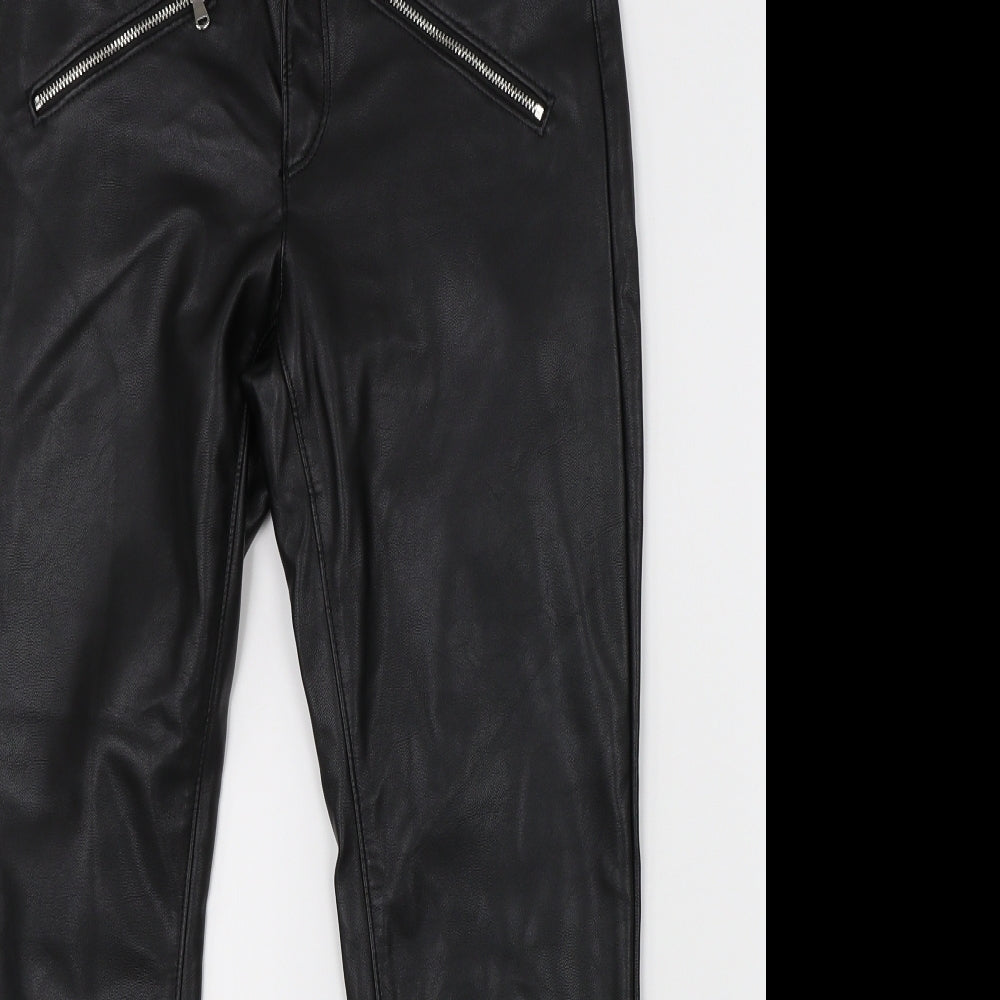 Womens UK Size 10 Divided Regular Fit Straight Black Jeans