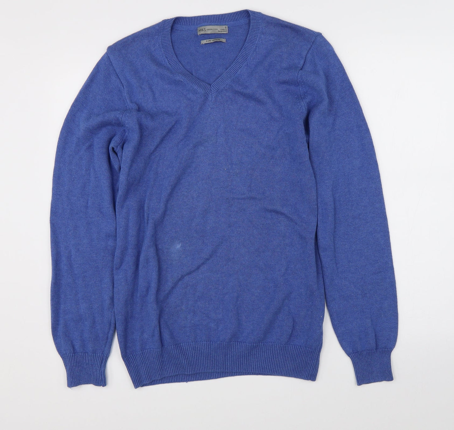 Marks & Spencer Mens Blue   Pullover Jumper Size S