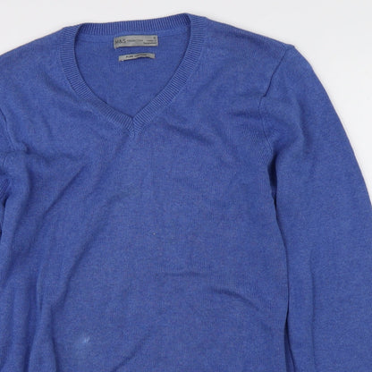 Marks & Spencer Mens Blue   Pullover Jumper Size S