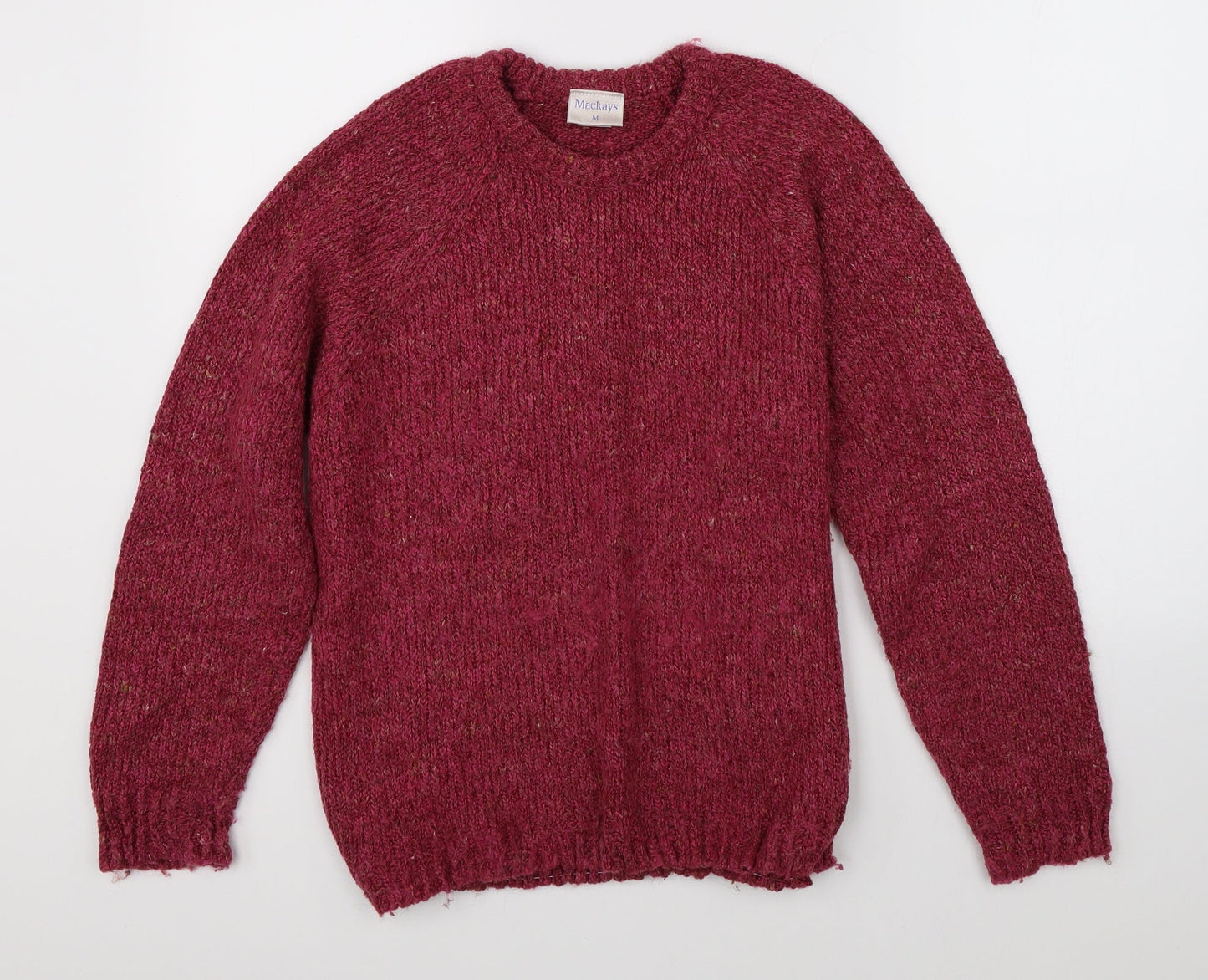 Womens UK Size M Mackays Pink Pullover Jumper