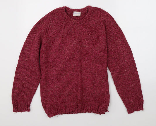 Womens UK Size M Mackays Pink Pullover Jumper