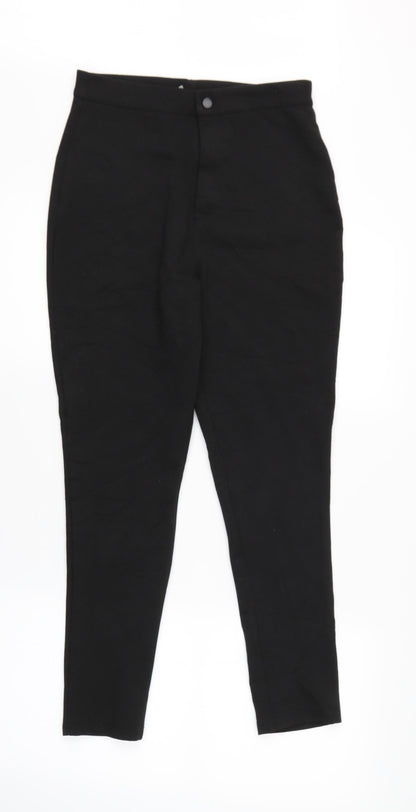 Womens UK Size 10 ASOS Regular Fit  Black Trousers