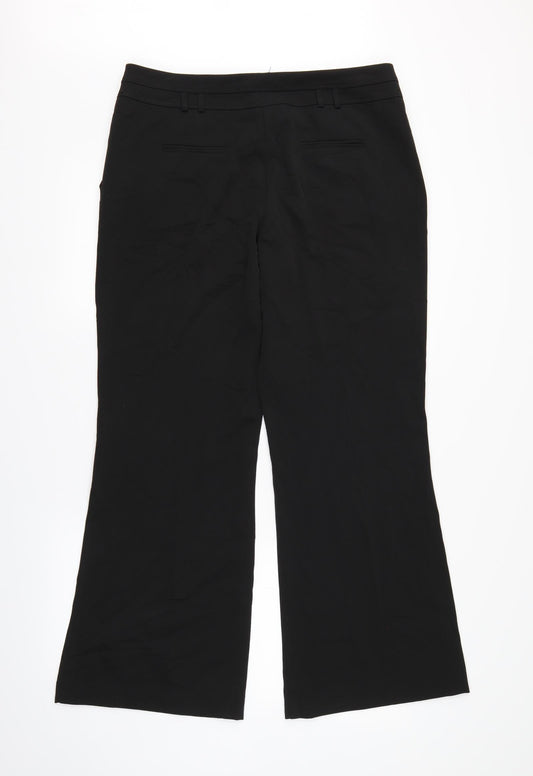 Womens UK Size 14 South Regular Fit  Black Trousers