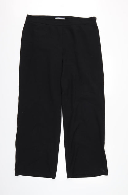 Womens UK Size 14 M&S Regular Fit  Black Trousers