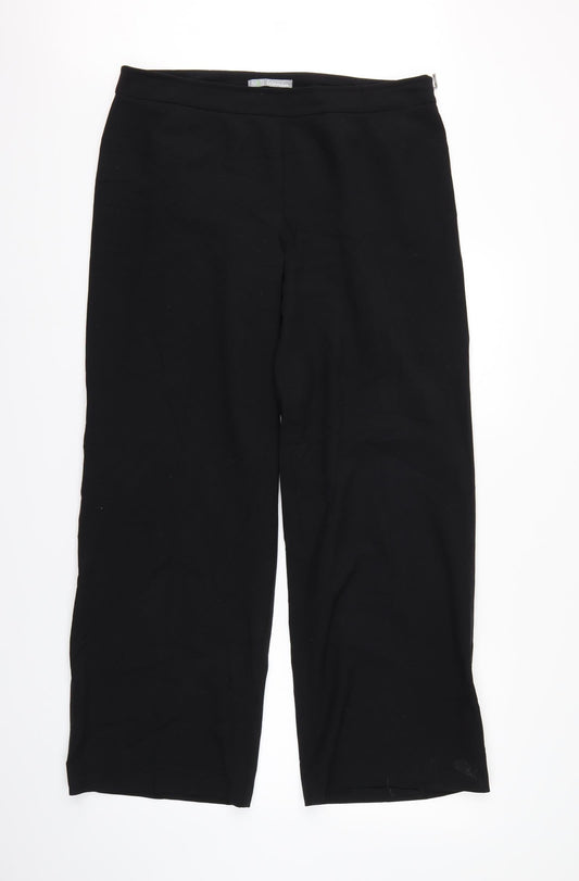 M&S Womens Black   Trousers  Size 14 L32 in