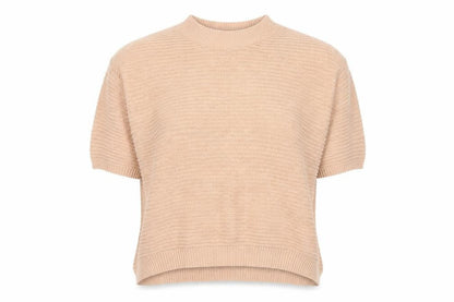 Preworn Womens Pink Striped  Pullover Jumper Size S