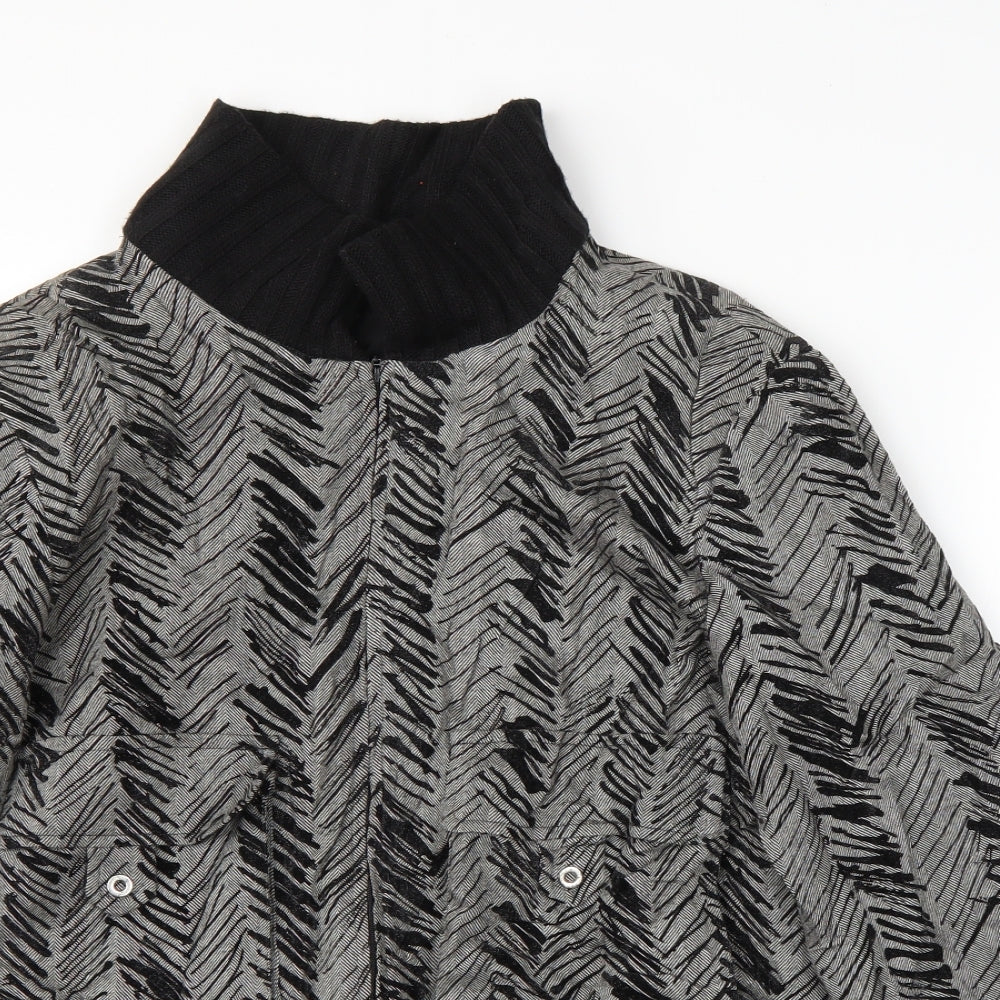 Verse Womens Grey Argyle/Diamond  Jacket  Size 42
