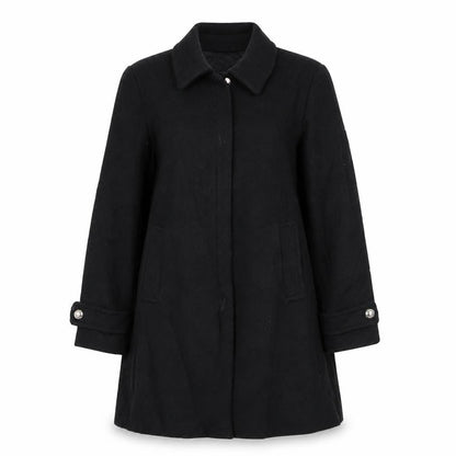 Womens UK Size M MNG Black Overcoat