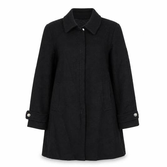 Womens UK Size M MNG Black Overcoat